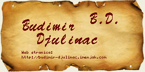 Budimir Đulinac vizit kartica